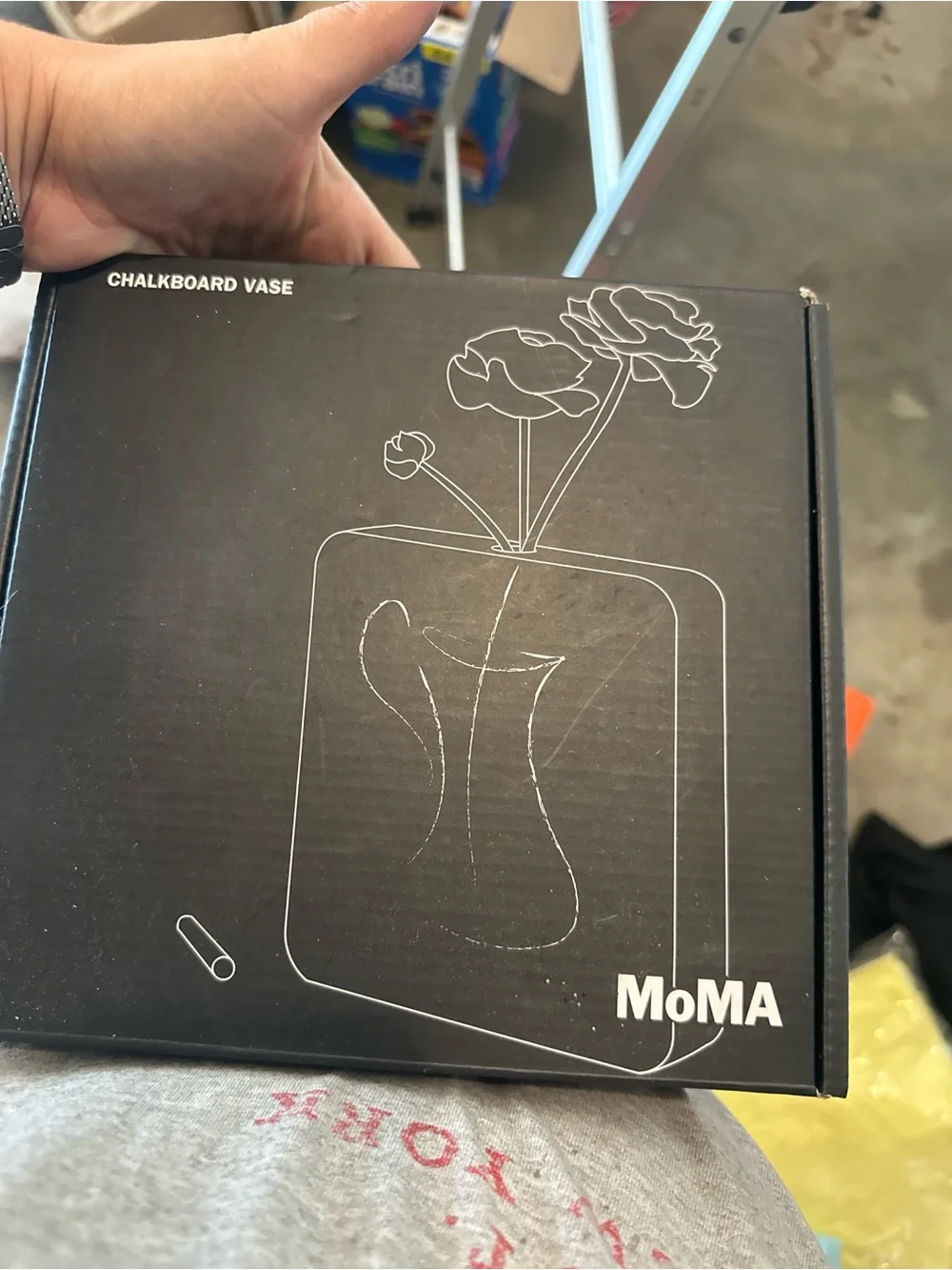Moma chalkboard vase
